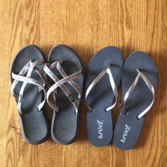 Teva Shoes - Women's Reef and Teva Flip Flop Bundle | 10
